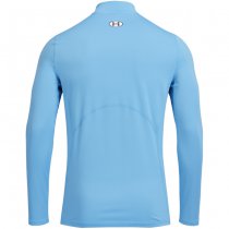 Under Armour Mens ColdGear Fitted Mock - Carolina Blue / White - M