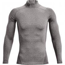Under Armour Mens ColdGear Compression Mock - Heather Grey - 3XL