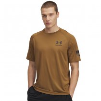 Under Armour Mens Tech Freedom Short Sleeve T-Shirt - Coyote - L