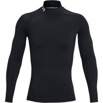 Under Armour Mens HeatGear Mock Long Sleeve - Black - M