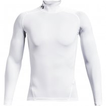 Under Armour Mens HeatGear Mock Long Sleeve - White - 2XL