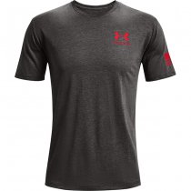 Under Armour Freedom Flag T-Shirt - Charcoal Medium Heather - M