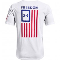 Under Armour Freedom Flag T-Shirt - White / Blue - L