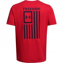 Under Armour Freedom Flag T-Shirt - Red / Midnight Navy - S