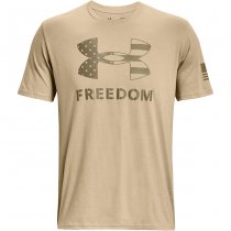 Under Armour Freedom Logo T-Shirt - Desert Sand / Federal Tan - S
