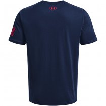 Under Armour Freedom Logo T-Shirt - Academy / Red - XL