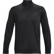 Under Armour Mens Armour Fleece 1/2 Zip - Black - 2XL