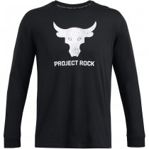 Under Armour Mens Project Rock Brahma Bull Shirt - Black / White / White - S