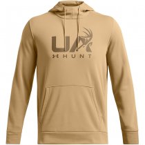 Under Armour Mens Armour Fleece Hunt Logo Hoodie - Camel - 3XL