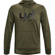 Under Armour Mens Armour Fleece Hunt Logo Hoodie - Marine OD Green - M