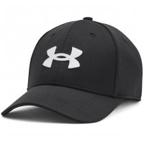 Under Armour Mens Blitzing Low Stretch Fit Cap - Black / White - L/XL