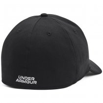 Under Armour Mens Blitzing Low Stretch Fit Cap - Black / White - M/L
