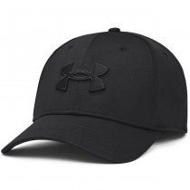 Under Armour Mens Blitzing Low Stretch Fit Cap - Black / Black - L/XL