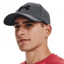 Under Armour Mens Blitzing Low Stretch Fit Cap - Black / Grey - XL/2XL