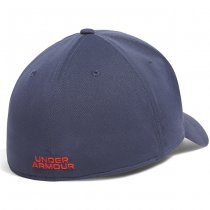 Under Armour Mens Blitzing Low Stretch Fit Cap - Downpour Grey / Fire - XL/2XL