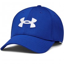 Under Armour Mens Blitzing Low Stretch Fit Cap - Royal - L/XL
