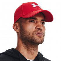 Under Armour Mens Blitzing Low Stretch Fit Cap - Red / White - S/M