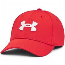 Under Armour Mens Blitzing Low Stretch Fit Cap - Red / White - XL/2XL