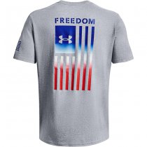 Under Armour Freedom Flag Gradient T-Shirt - Steel Light Heather - S