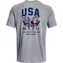 Under Armour Freedom Eagle T-Shirt - Steel Light Heather - S