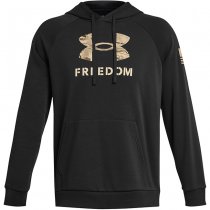 Under Armour Freedom Rival Fleece Big Flag Logo Hoodie - Black - M