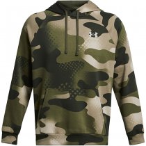 Under Armour Freedom Rival Fleece Amp Hoodie - Marine OD Green / Khaki Base - M