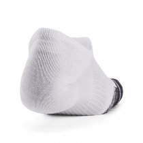 Under Armour Performance Tech 3-Pack Ultra Low Socks - White / White / Jet Grey - M