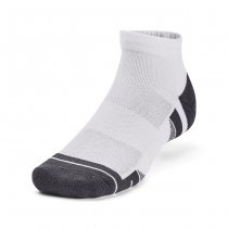Under Armour Performance Tech 3-Pack Low Cut Socks - White / White / Jet Grey - L