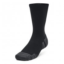 Under Armour Performance Tech 3-Pack Crew Socks - Black / Jet Grey - L
