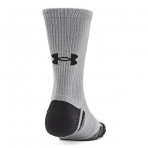 Under Armour Performance Tech 3-Pack Crew Socks - Mod Grey / White / Jet Grey - M