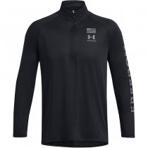 Under Armour Freedom Tech 1/2 Zip - Black / Pitch Grey - L