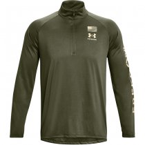 Under Armour Freedom Tech 1/2 Zip - Marine OD Green - 3XL