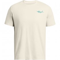 Under Armour Mens Marlin Short Sleeve - Silt / Radial Turquoise - 2XL