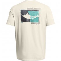 Under Armour Mens Marlin Short Sleeve - Silt / Radial Turquoise - L