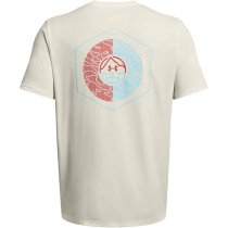 Under Armour Mens Outdoor Cube Short Sleeve - White Quart / Sky Blue - 2XL