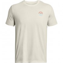 Under Armour Mens Outdoor Cube Short Sleeve - White Quart / Sky Blue - M