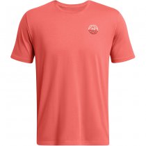 Under Armour Mens Outdoor Cube Short Sleeve - Coho / Summit White - 2XL