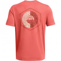 Under Armour Mens Outdoor Cube Short Sleeve - Coho / Summit White - 3XL