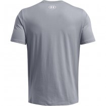 Under Armour Mens Sportstyle Logo Short Sleeve - Steel / White - M