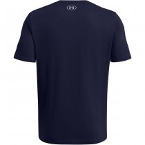 Under Armour Mens Foundation Short Sleeve - Navy Blue - L
