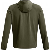 Under Armour Mens Freedom Windbreaker Jacket - Marine OD Green / Federal Tan - M