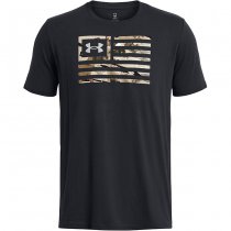 Under Armour Mens Freedom Flag Printed T-Shirt - Black - 2XL