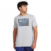 Under Armour Mens Freedom Flag Printed T-Shirt - Mod Grey - 3XL