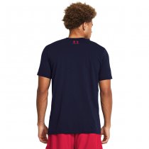 Under Armour Mens Freedom Flag Printed T-Shirt - Navy Blue - XL