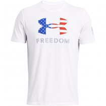 Under Armour Mens Freedom Logo T-Shirt - White / Steel - M