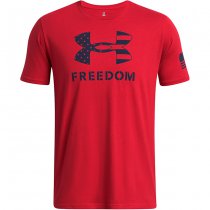 Under Armour Mens Freedom Logo T-Shirt - Red - XL