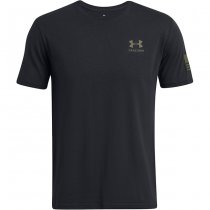 Under Armour Mens Freedom Flag Gradient T-Shirt - Black / Olive - L