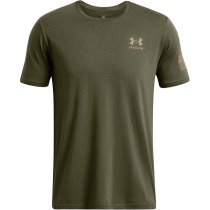 Under Armour Mens Freedom Flag Gradient T-Shirt - Marine OD Green - 3XL