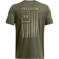 Under Armour Mens Freedom Flag Gradient T-Shirt - Marine OD Green - 3XL