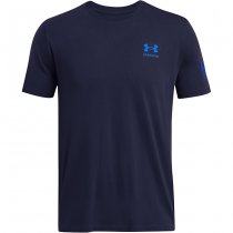 Under Armour Mens Freedom Flag Gradient T-Shirt - Midnight Navy - 2XL